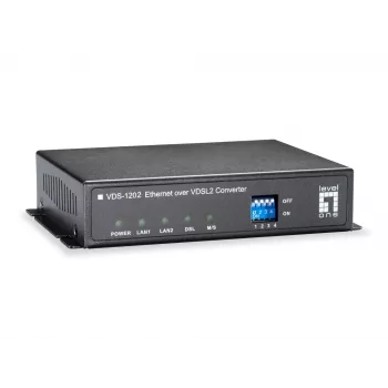LevelOne VDS-1202 tīkla mediju pārveidotājs 100 Mbit/s Pelēks