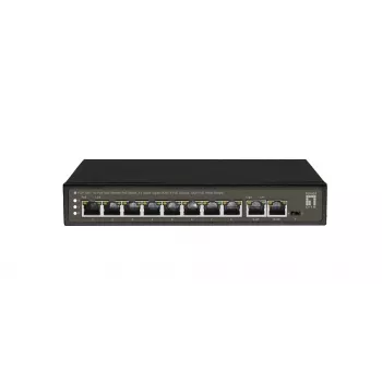 LevelOne FGP-1031 tīkla slēdzis Nepārvaldāms Gigabit Ethernet (10/100/1000) Power over Ethernet (PoE) Melns