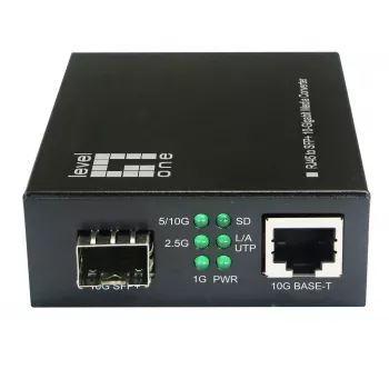 LevelOne GVT-2051 RJ45 uz SFP+ 10 Gigabitu mediju pārveidotājs