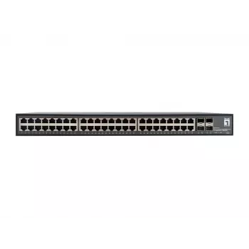 LevelOne GTU-5211 tīkla slēdzis Nepārvaldāms Gigabit Ethernet (10/100/1000) Melns