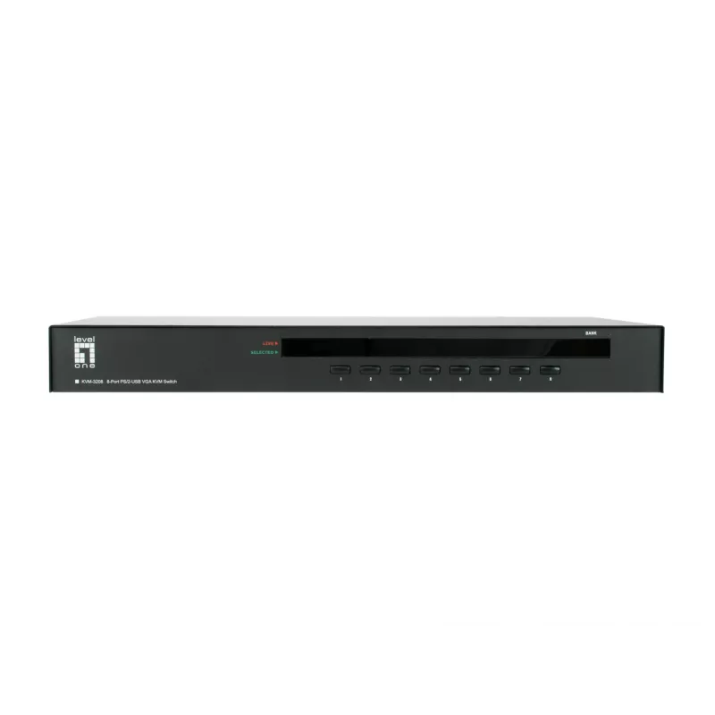 LevelOne KVM-3208 8 portu PS/2-USB VGA KVM slēdzis
