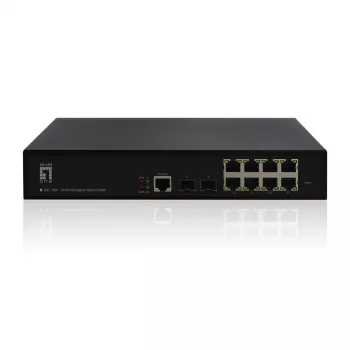 LevelOne KILBY 10-Port L2 Pārvaldāms Gigabit Slēdzis, 2 x SFP