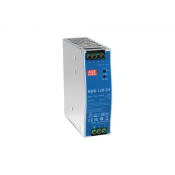 LevelOne 24V DC Rūpnieciskais barošanas bloks POW-2442 120W DIN-sliežu montāžai -20 līdz +70 °C