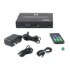AV raidītājs LEVELONE HVE-6701T — HDMI 1.3b, līdz 1920×1080, Cat5e/Cat6/Cat7, Mini‑USB, 12V DC