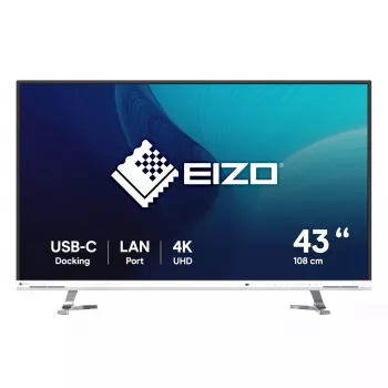 EIZO FlexScan EV4340X-WT monitors 108 cm (42.5 collas) 3840 x 2160 pikseļi 4K Ultra HD LCD balts