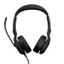 Jabra Evolve2 50 - USB-C/A UC Stereo (bez Bluetooth), vadu, 20 - 20000 Hz, birojs/zvanu centrs, 148.9 g, austiņas, melna