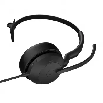 Jabra Evolve2 50 Vadu Austiņas Birojam/Call Center USB Type-C / USB Type-A Bluetooth Melna