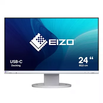 Monitors EIZO EV2480-WT 24 collas IPS LED Full HD 1920x1080, 5 ms, 60 Hz, DVI-D/HDMI/DisplayPort, USB centrmezgls, VESA, balts