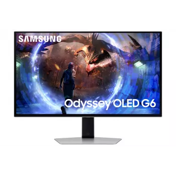 Samsung G60SD monitors 68.6 cm (27 collas) 2560 x 1440 pikseļi Quad HD OLED Sudrabs