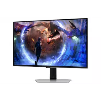Samsung G60SD monitors 68.6 cm (27 collas) 2560 x 1440 pikseļi Quad HD OLED Sudrabs