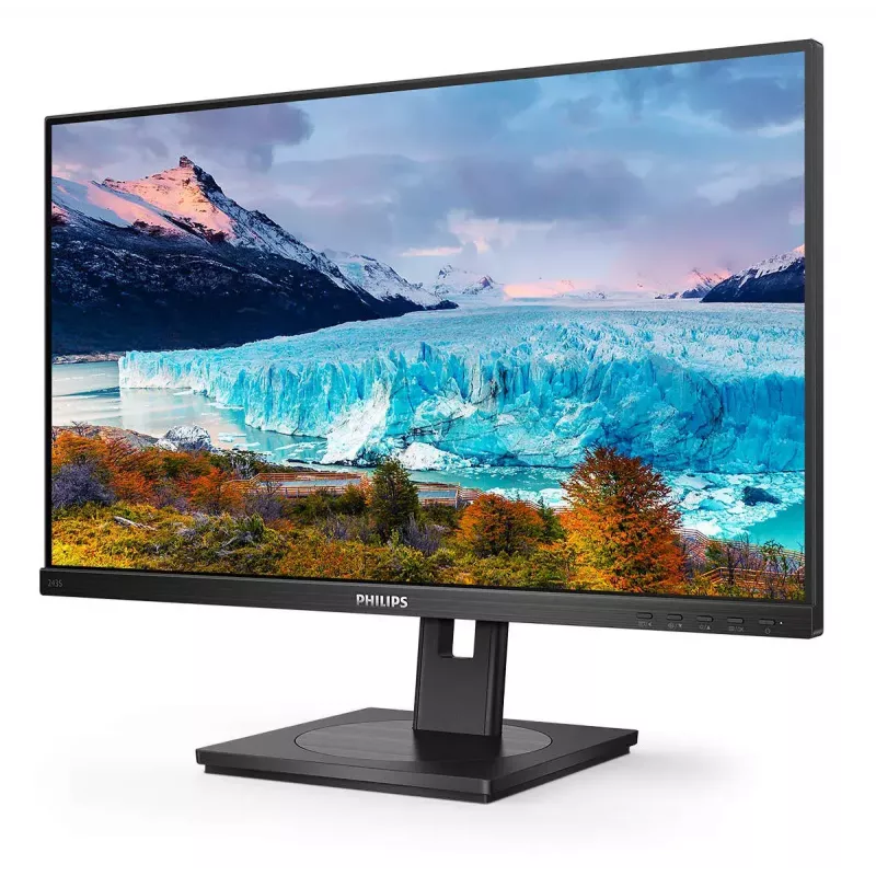 Philips S Line 243S1/00 dators monitors 60.5 cm (23.8 collas) 1920 x 1080 pikseļi Full HD LCD Melns