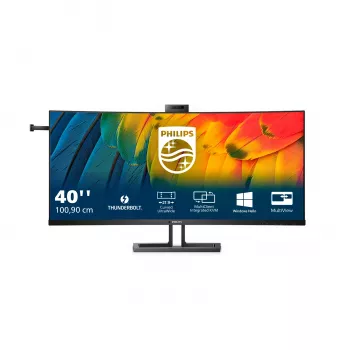 Philips 40B1U6903CH/00 monitors 100,8 cm (39,7 colli) 5120 x 2160 pikseļi 5K Ultra HD LCD Melns