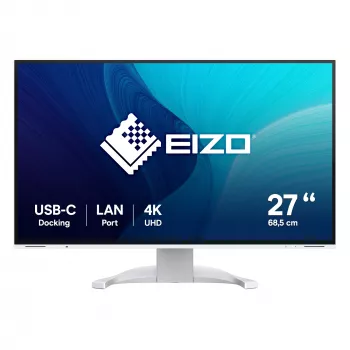 EIZO FlexScan EV2740X-WT monitors 68,6 cm (27 inch) 4K Ultra HD LCD balts