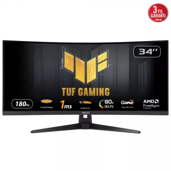 ASUS TUF Gaming VG34VQ3B monitors 86.4 cm (34 colli) 3440 x 1440 pikseļi UltraWide Quad HD LED melns