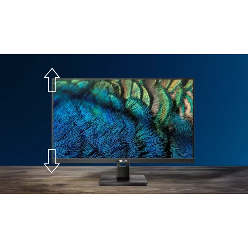 27 collu Full HD LCD monitors Philips 1000 sērija 27E1N1300AE/00 — 1920×1080, IPS, 100 Hz, USB-C PD 65W, skaļruņi, VESA 100×100