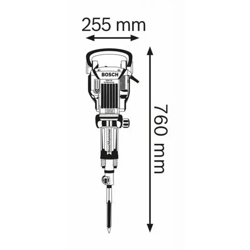 Bosch GSH 16-30 Professional nojaukšanas āmurs, 1750 W, 41 J