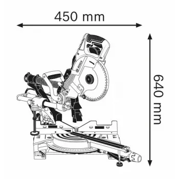 Bosch GCM 8 SDE Professional slīpzāģis 5000 RPM 1600 W