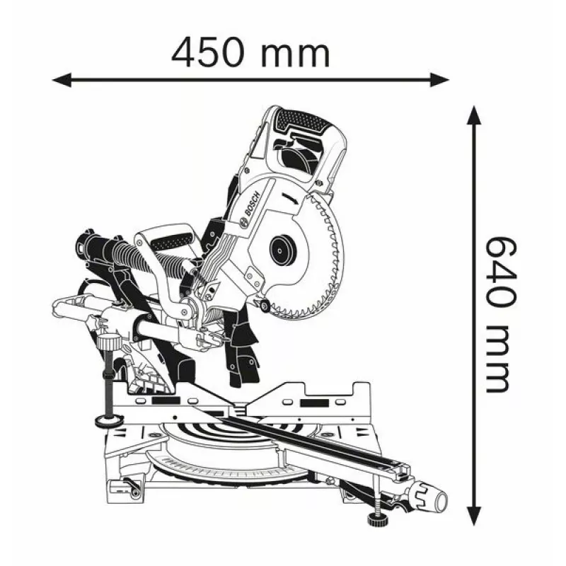 Bosch GCM 8 SDE Professional slīpzāģis 5000 RPM 1600 W