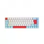 CHERRY MX-LP 2.1 kompakta bezvadu tastatūra Gaming RF Wireless + Bluetooth QWERTZ vācu balta