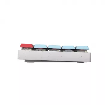 CHERRY MX-LP 2.1 kompakta bezvadu tastatūra Gaming RF Wireless + Bluetooth QWERTZ vācu balta