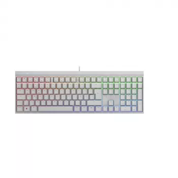 Spēļu tastatūra CHERRY MX 2.0S RGB pilnizmēra USB QWERTZ balta