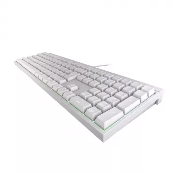 Spēļu tastatūra CHERRY MX 2.0S RGB pilnizmēra USB QWERTZ balta