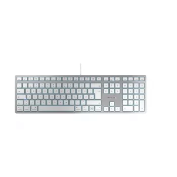 CHERRY KC 6000C FOR MAC tastatūra Universāla USB QWERTZ Vācu Sudraba