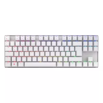 CHERRY MX 8.2 TKL bezvadu RGB spēļu tastatūra, QWERTZ vācu, balta