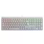 Mehāniskā spēļu tastatūra Cherry MX 2.0S — pilna izmēra (100%), QWERTZ vācu izkārtojums, RGB fona apgaismojums, USB, Balta