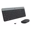 Logitech MK470 Tastatūras un peles komplekts - Melns - AZERTY Franču