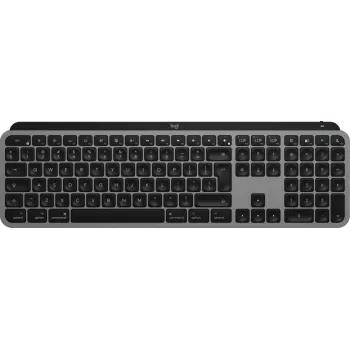 Logitech MX Keys S for Mac bezvadu tastatūra QWERTY alumīnija melna
