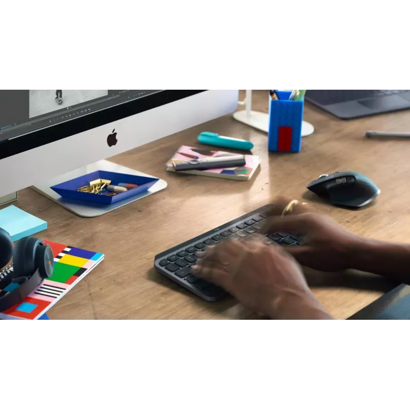 Logitech MX Keys Mini bezvadu taustiņu tastatūra, grafīta krāsa, QWERTY Spanish