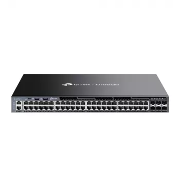 TP-Link Omada SG6654X 48-Portu Gigabit L3 pārslēdzējs ar 6 10G slotiem