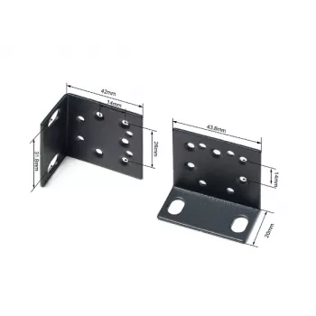 Montāžas komplekts TP-Link Omada 19 collu slēdžiem Rack Mount Kit Melns Metāls