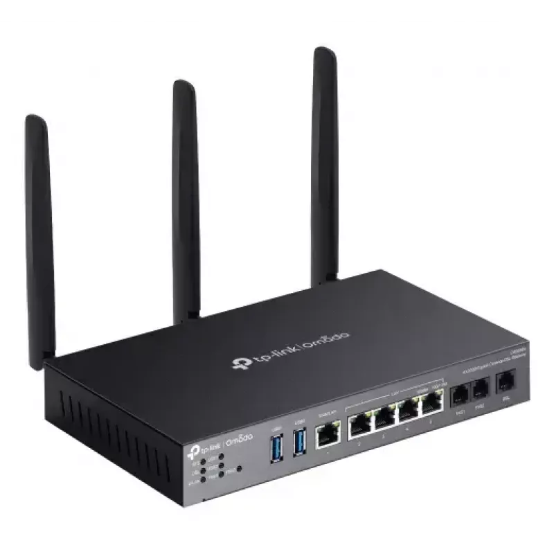 TP-Link Omada AX3000 bezvadu maršrutētājs Gigabit Ethernet Divjoslu (2.4 GHz / 5 GHz) Melns