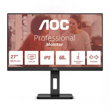 AOC E3 U27E3UF dators monitors 27 collu (68.6 cm) 4K Ultra HD LED melns