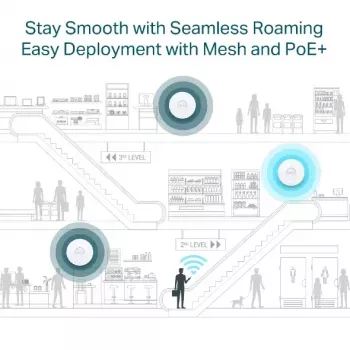 Piekļuves punkts TP-Link Omada AX3000 WiFi 6 2.4GHz 5GHz