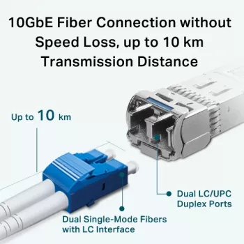 TP-Link SM5110-LR optiskais šķiedras tīkla modulis SFP+ 10 Gbps 1310 nm