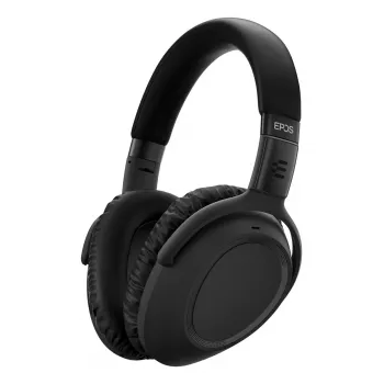 Austiņas EPOS ADAPT 660 USB-A — Apauss, vadu un Bluetooth, 17–23000 Hz, 1.2 m kabelis, 227 g, Melna