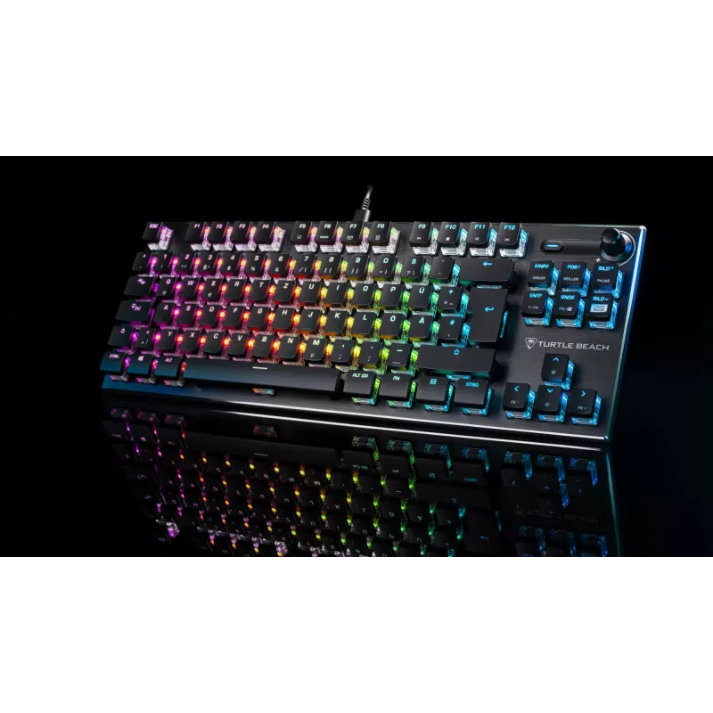 Turtle Beach Vulcan TKL klaviatūra Gaming USB QWERTZ Melna