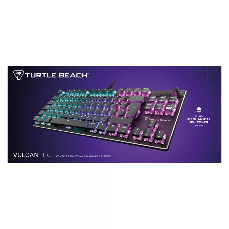 Turtle Beach Vulcan TKL klaviatūra Gaming USB QWERTZ Melna