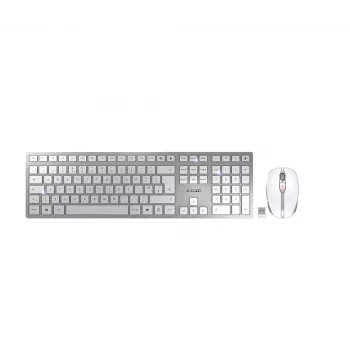 CHERRY DW 9100 SLIM bezvadu tastatūras un peles komplekts, QWERTY UK, sudraba