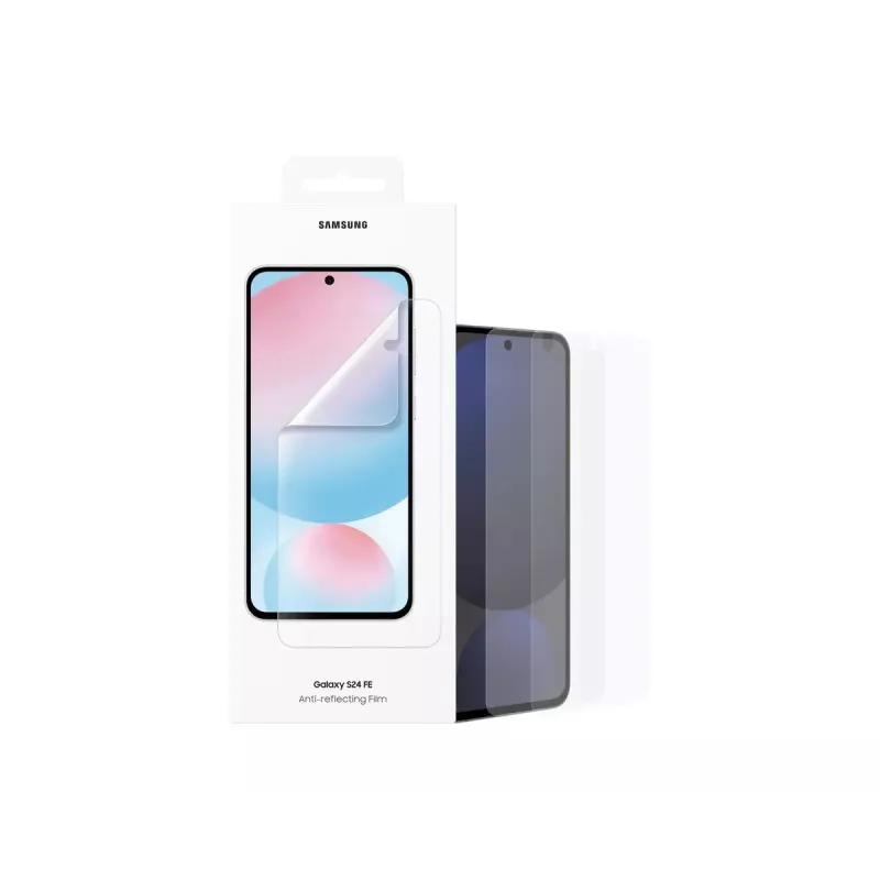 Samsung pretatstarojoša ekrāna aizsargplēve S24 FE, izturīga pret skrāpējumiem, caurspīdīga, 2 iepakojumā