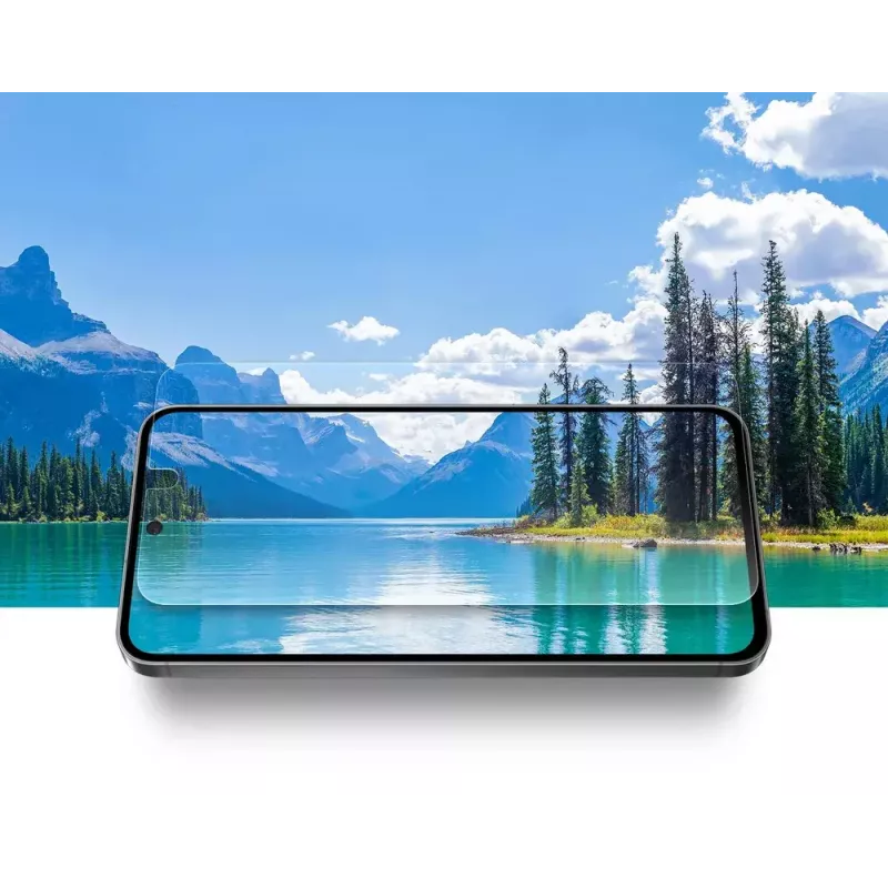 Samsung pretatstarojoša ekrāna aizsargplēve S24 FE, izturīga pret skrāpējumiem, caurspīdīga, 2 iepakojumā