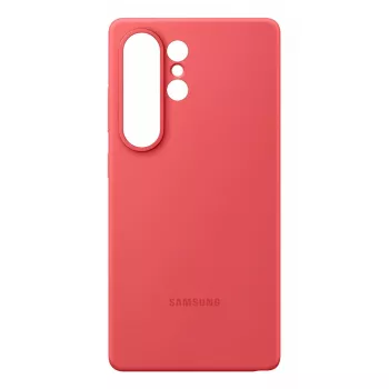Cover Samsung Galaxy S25 Ultra Silikona Maciņš Sarkans Monohroms