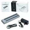 i-tec USB 3.0 Charging HUB 13 portu + barošanas adapteris 60 W