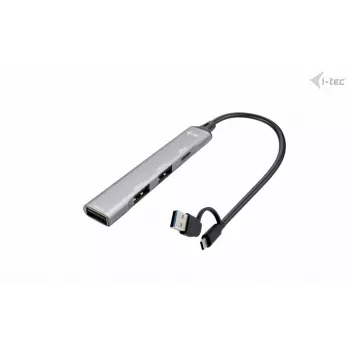 i-tec USB-C/USB-A Metāla HUB 1x USB 3.0 + 3x USB 2.0