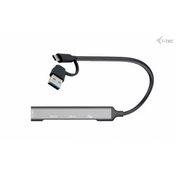 i-tec USB-C/USB-A Metāla HUB 1x USB 3.0 + 3x USB 2.0