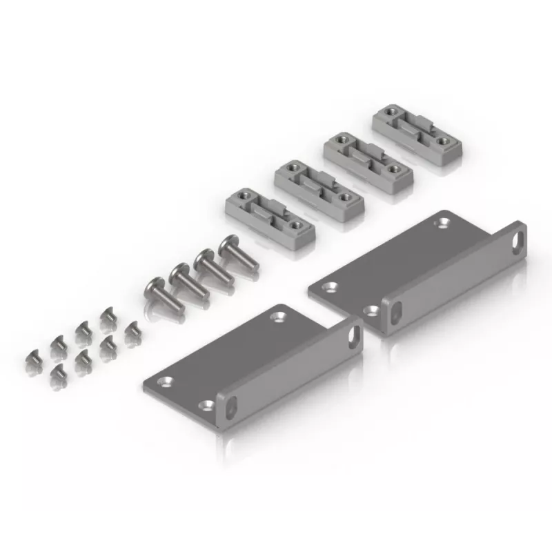 Montāžas komplekts Ubiquiti UACC-Rack-Ear-2U cinkots tērauds pelēks