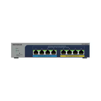 NETGEAR 8-portu Ultra60 PoE++ Multi-Gigabit (2.5G) Ethernet Plus Slēdzis, pārvaldāms L2/L3, 2.5G Ethernet (100/1000/2500), Power over Ethernet (PoE), pelēks